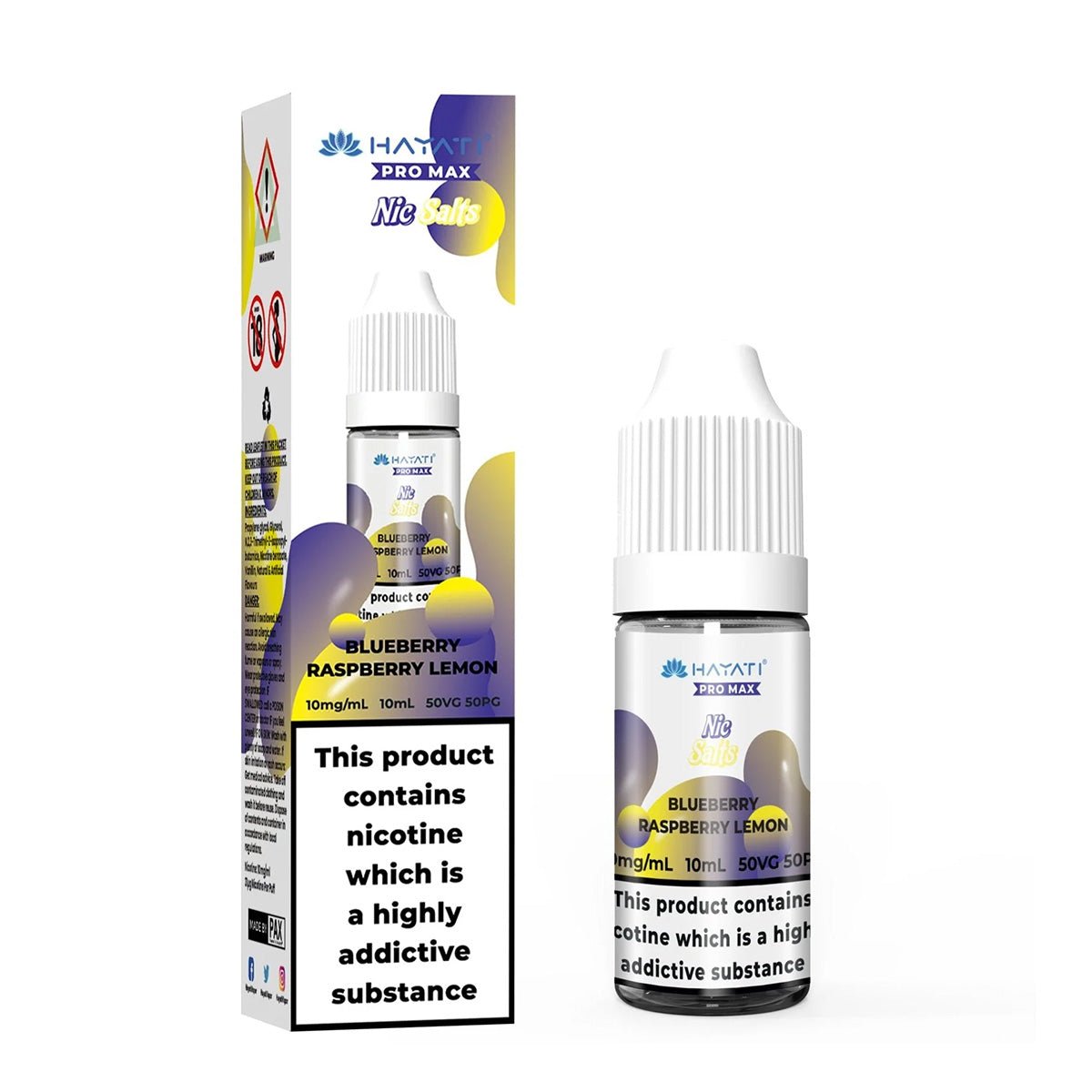 Blueberry Raspberry Lemon 10ml Nic Salt By Hayati - Prime Vapes UK