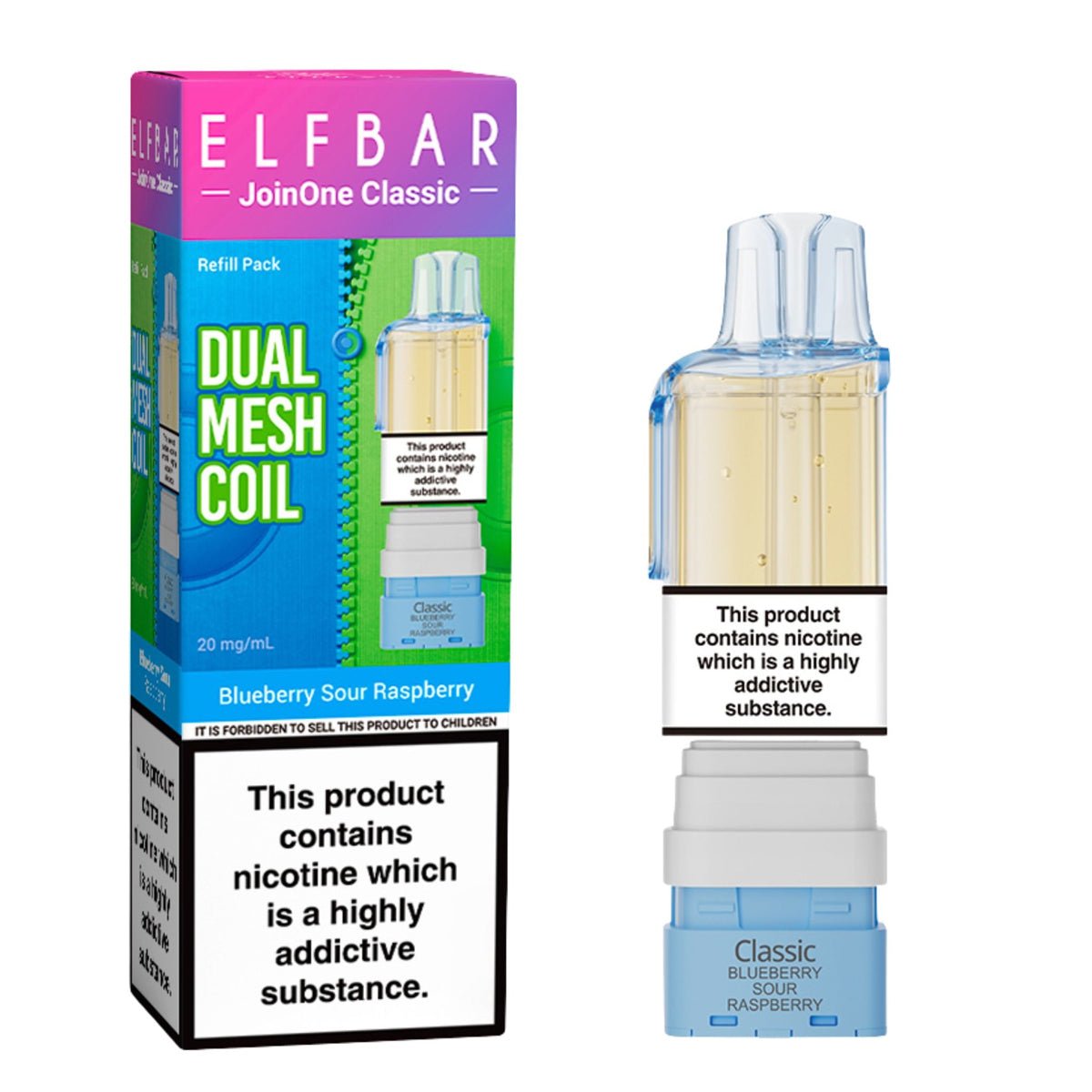 Blueberry Sour Raspberry JoinOne15 Pre - filled Pod by Elf Bar - Prime Vapes UK