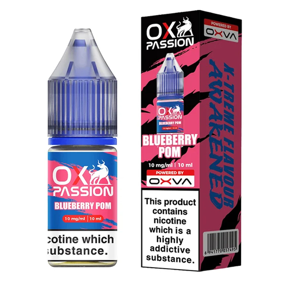 Blueberry Pom 10ml Nic Salt by OX Passion