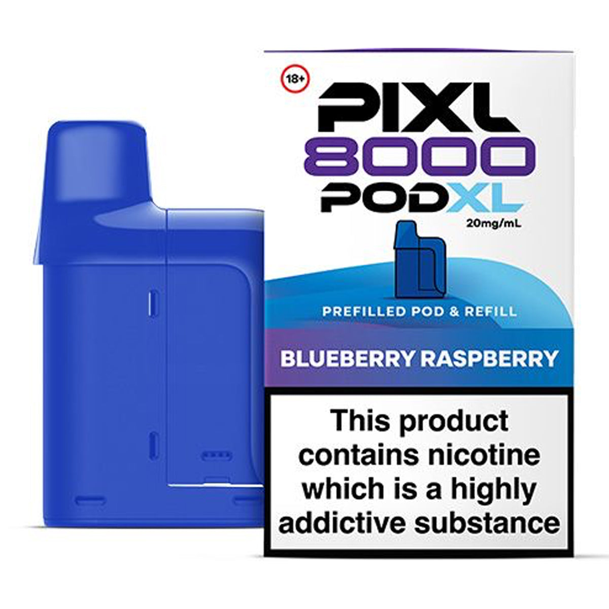 Blueberry Raspberry Prefilled Pod by PIXL 8000