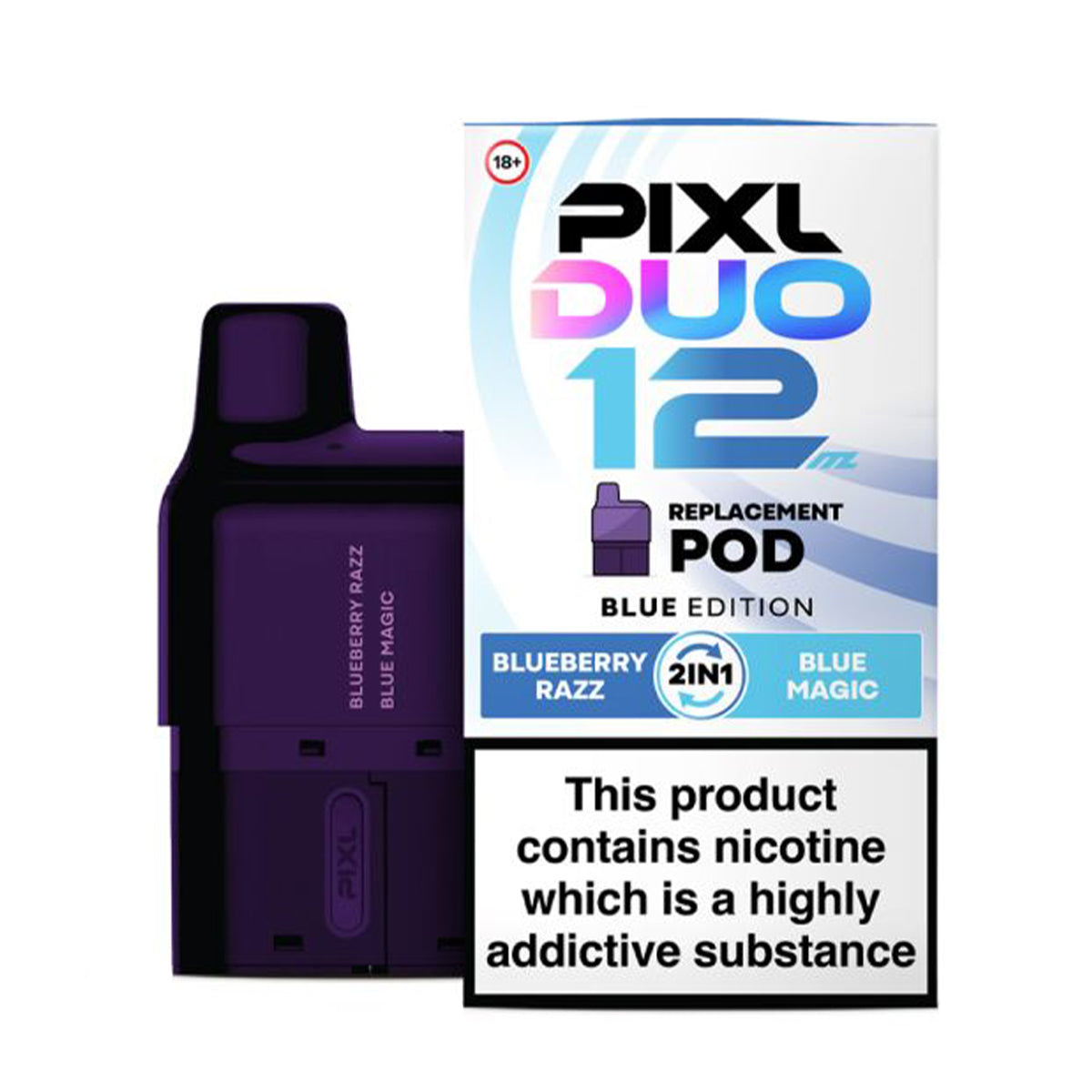Blue Edition Prefilled Pods by PIXL Duo 12