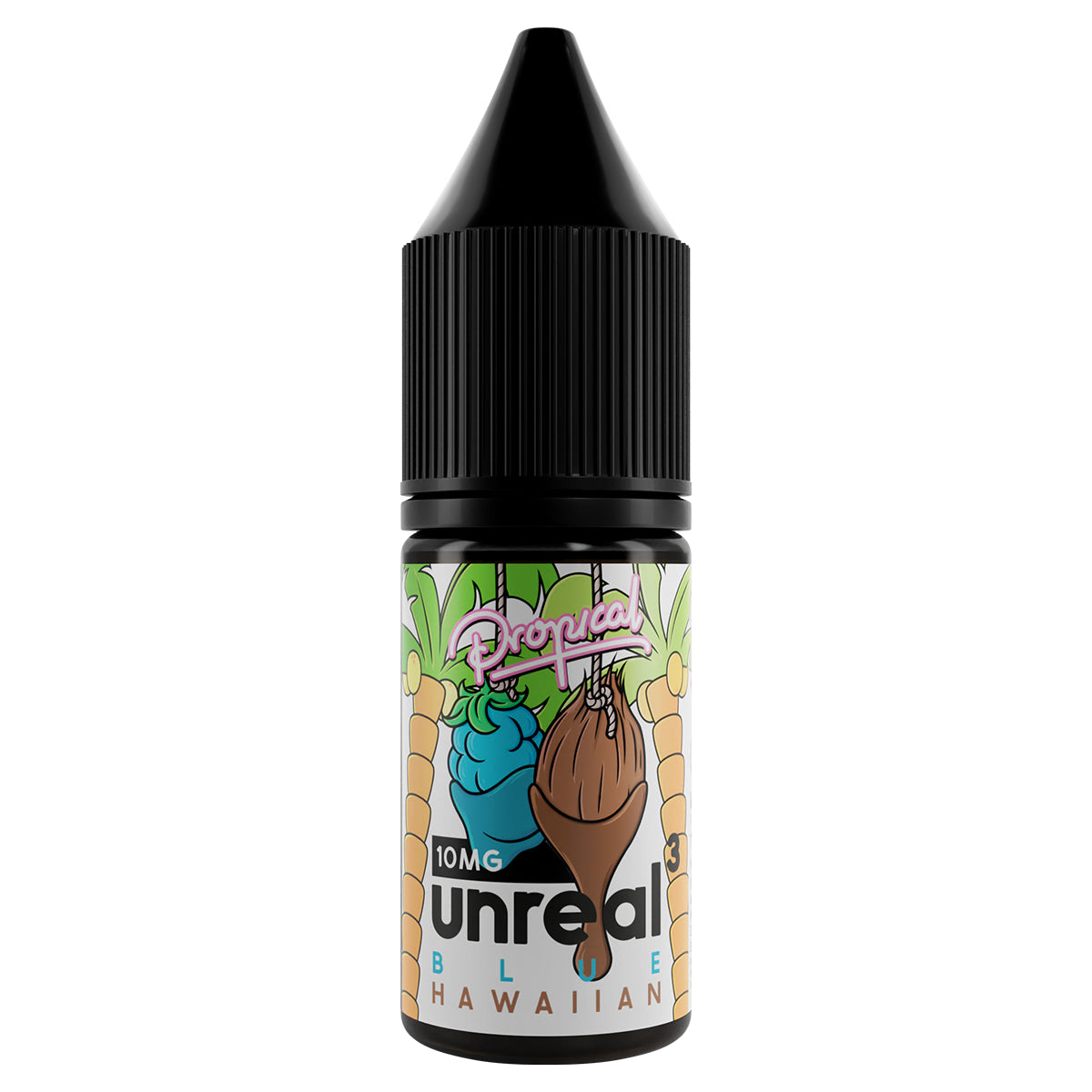 blue hawaiian unreal 3 nic salt vape juice 10ml