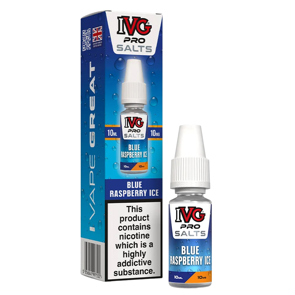 Blue Raspberry Ice 10ml Nic Salt by IVG Pro Salts