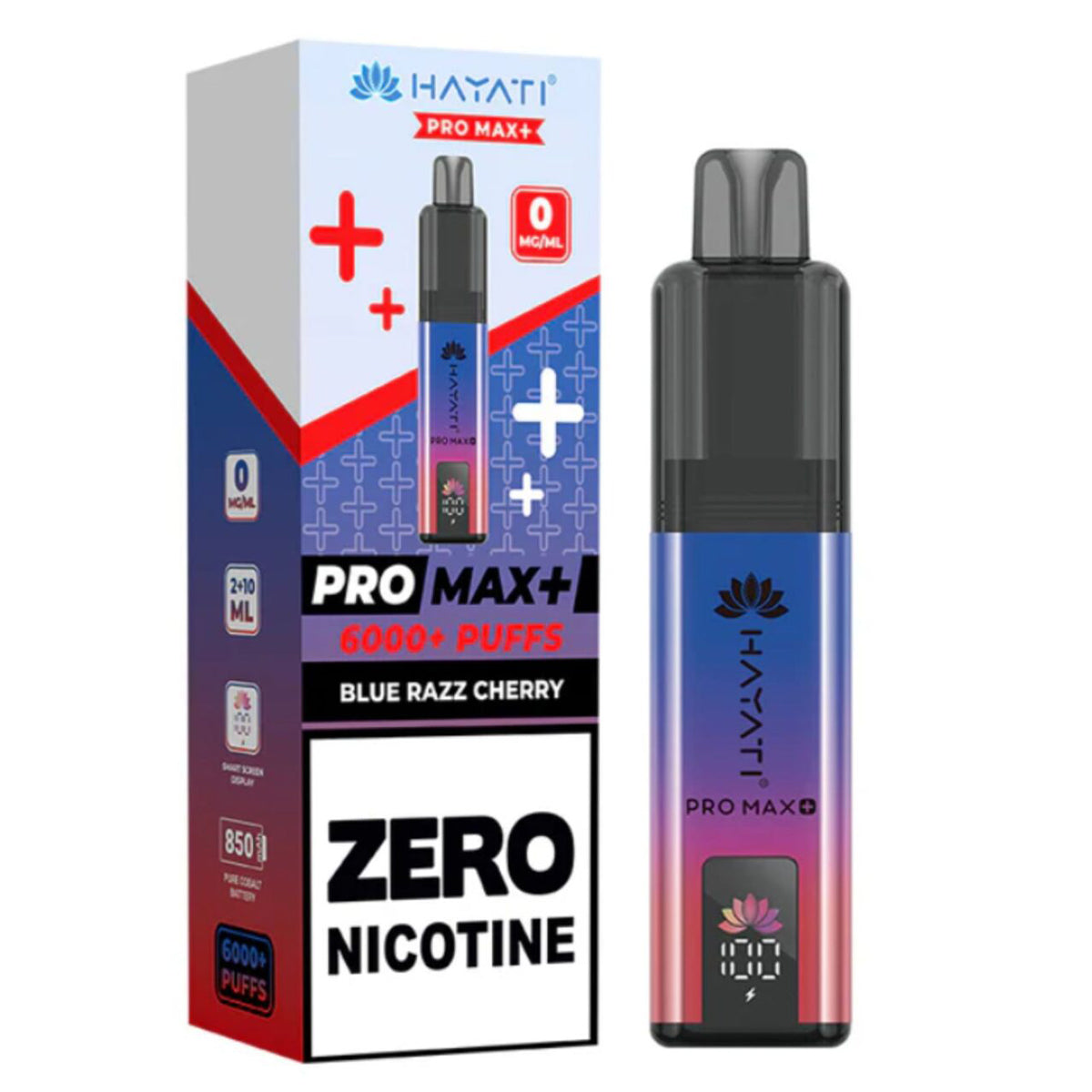 blue razz cherry hayati 6k plus 0mg zero nicotine vapes - Prime Vapes UK Vape shop