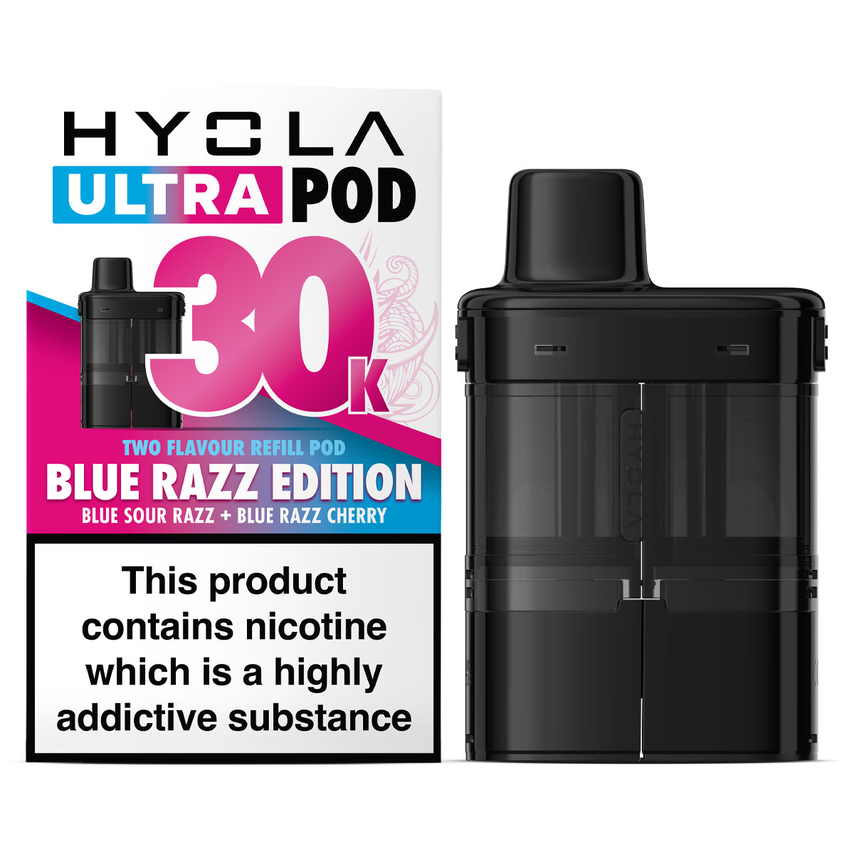 Blue Razz Edition Pre-Filled Pods by Hyola Ultra