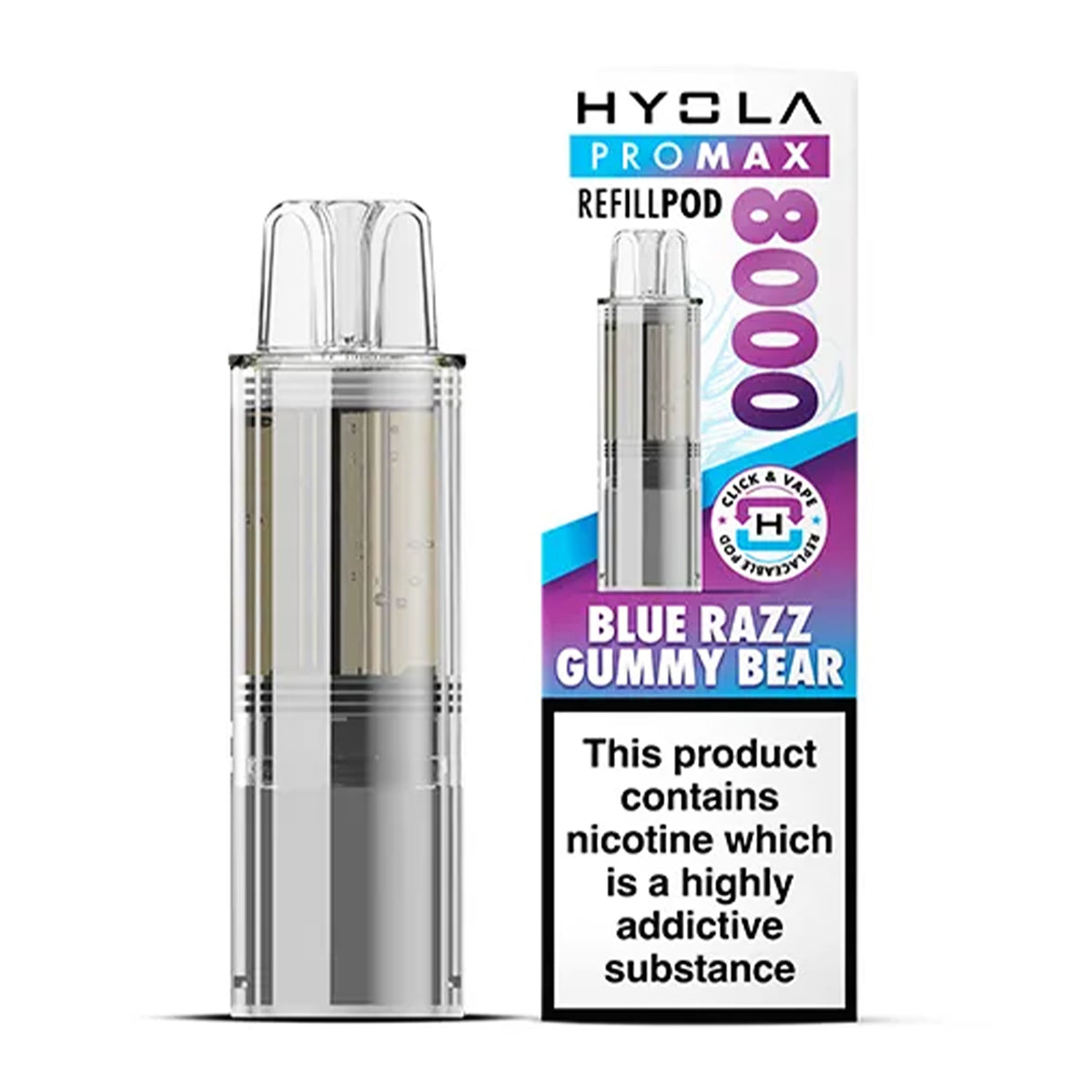 Blue Razz Gummy Bear Pro Max 8000 Prefilled Pod by Hyola