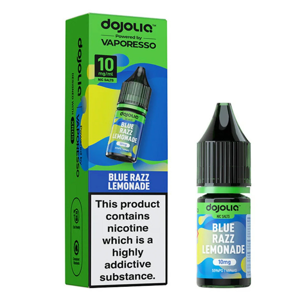 blue razz lemonade dojoliq 10ml nic salt vape juice by vaporesso