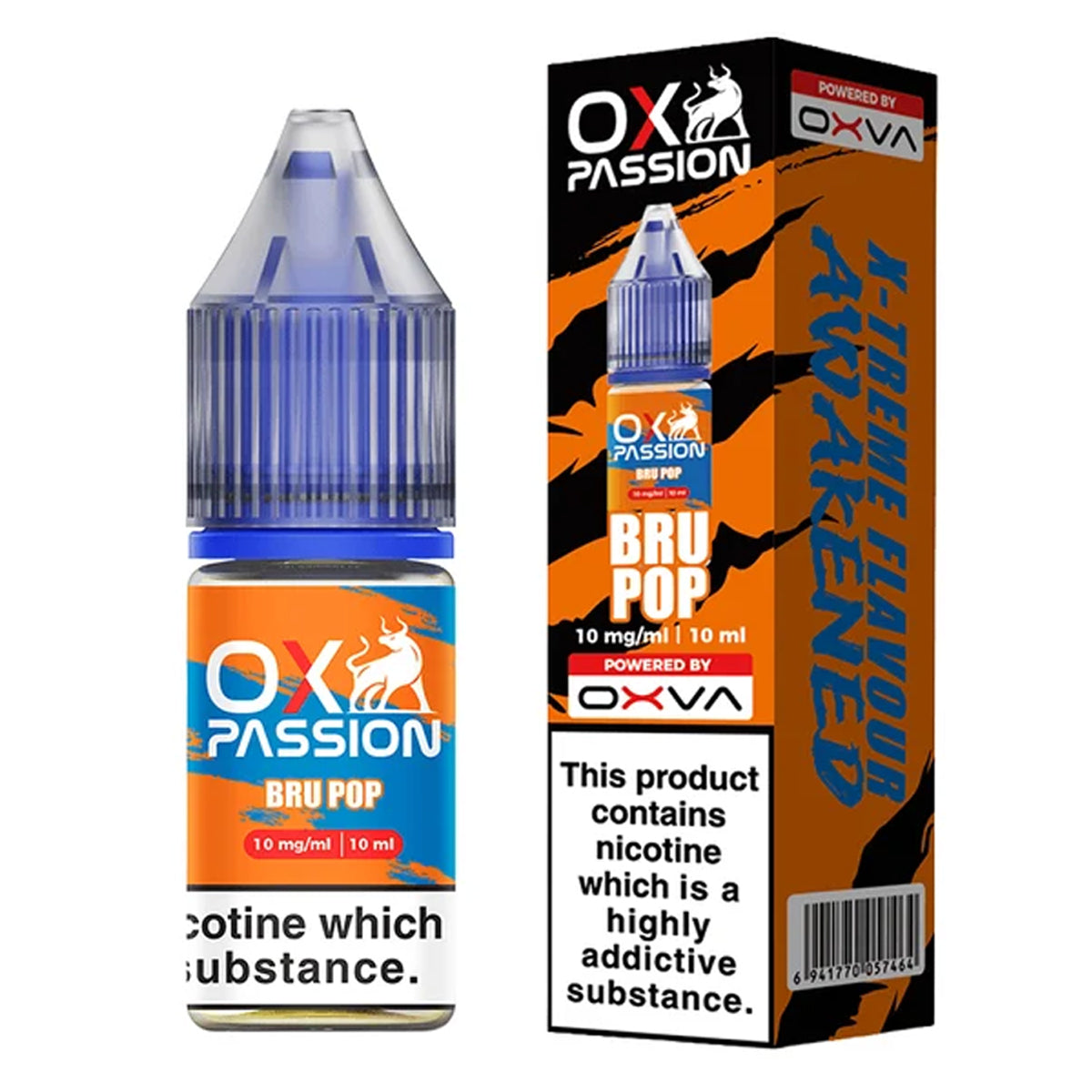 Bru Pop 10ml Nic Salt by OX Passion