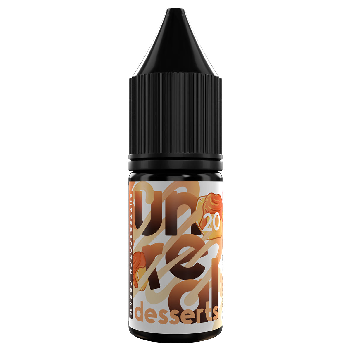 butterscotch cream 10ml nicotine salt e-liquid by unreal desserts
