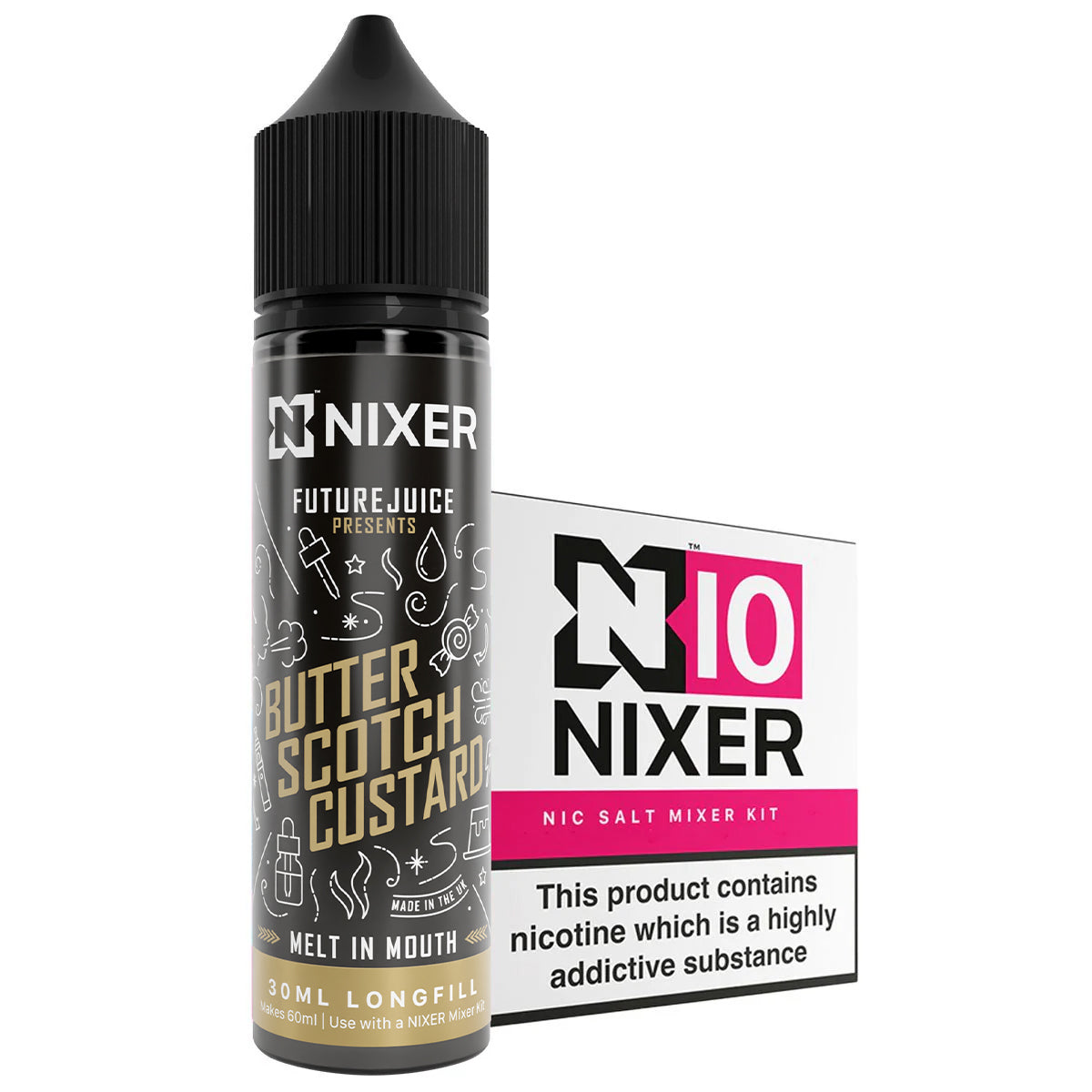 Butterscotch Custard 30ml Longfill Concentrate By Nixer x Future Juice