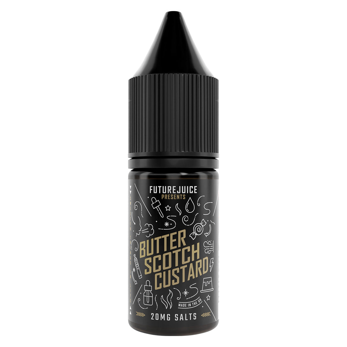 butterscotch custard 10ml nic salt eliquid by future juice