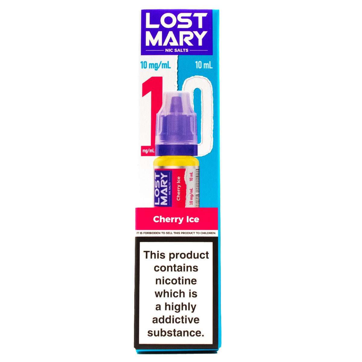 Cherry Ice 10ml Nic Salt E - liquid By Lost Mary Nic Salts - Prime Vapes UK