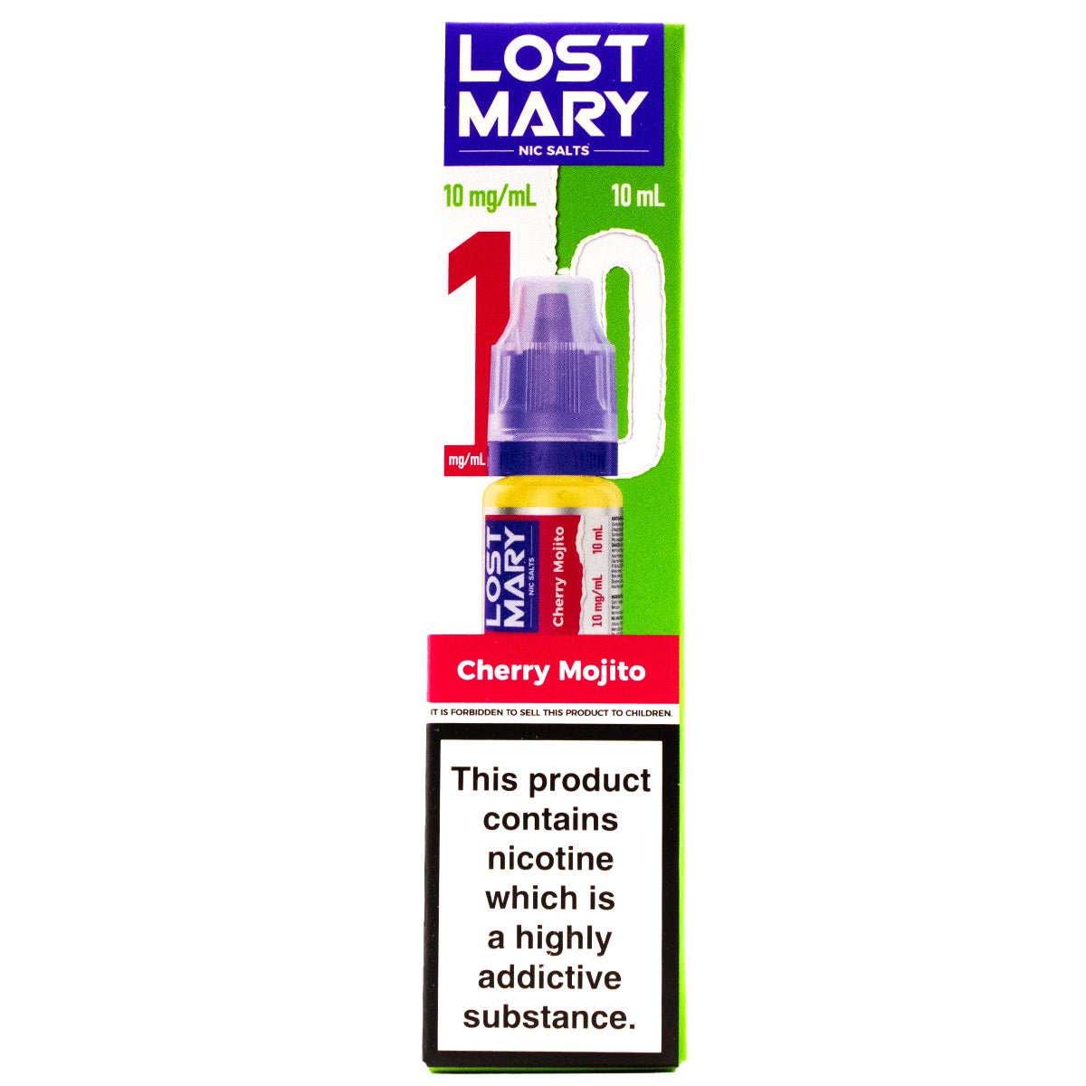 Cherry Mojito 10ml Nic Salt E - liquid By Lost Mary Nic Salts - Prime Vapes UK