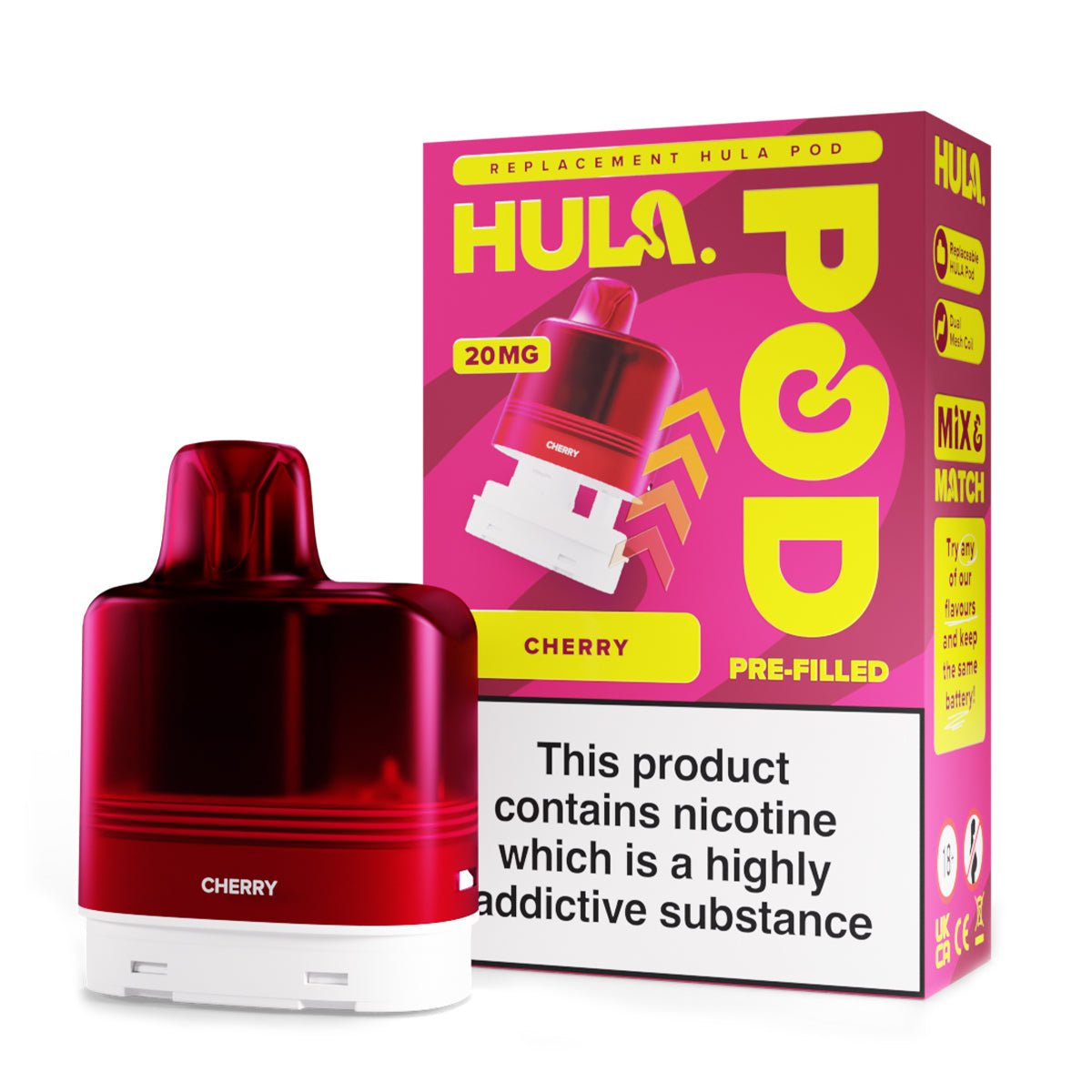 Cherry Prefilled Pod by Hula - Prime Vapes UK