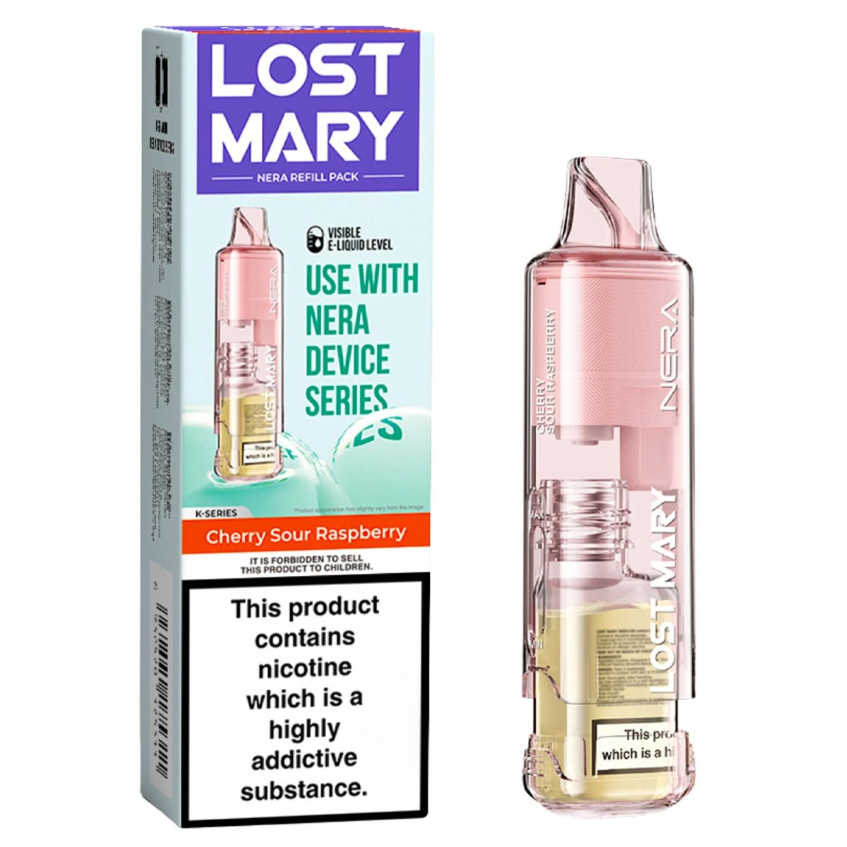 Cherry Sour Raspberry Nera 30K Pureview Pre - filled Pod by Lost Mary - Prime Vapes UK