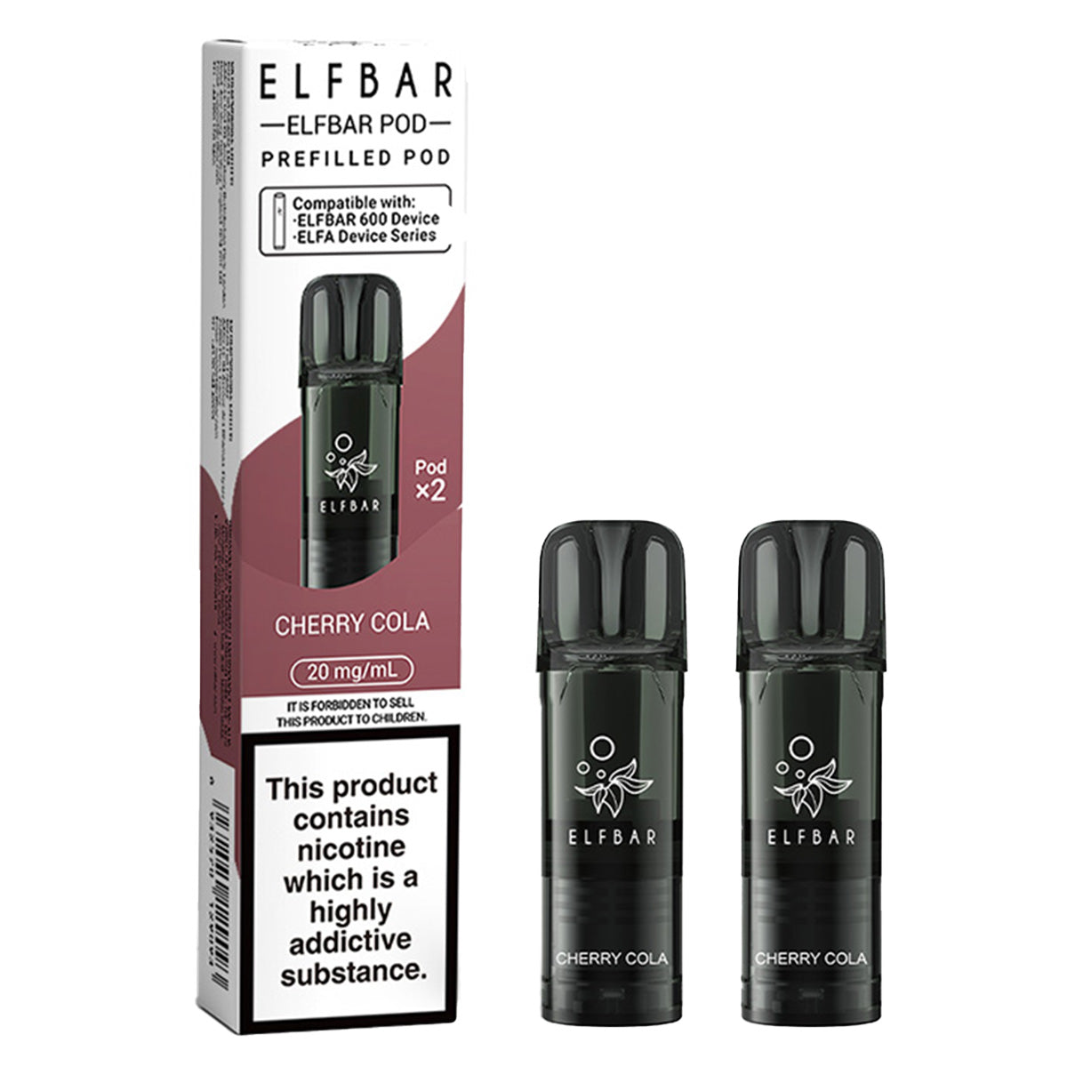 Cherry Cola Prefilled Pod by Elf Bar 600