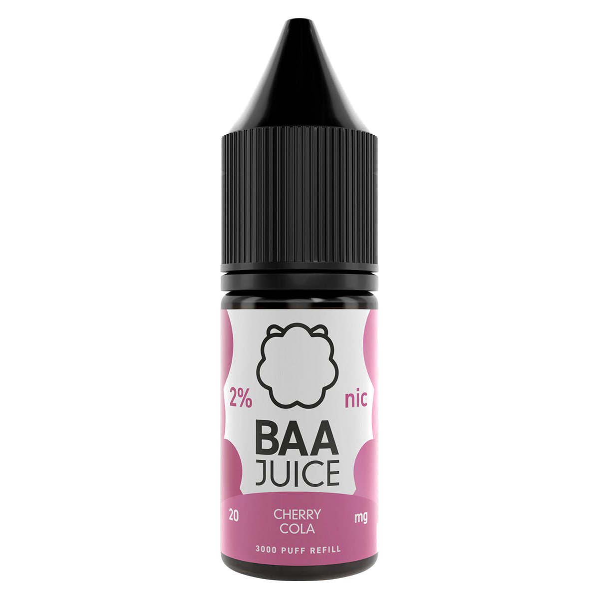 cherry cola 10ml nic salt vape juice by baa juice - prime vapes uk