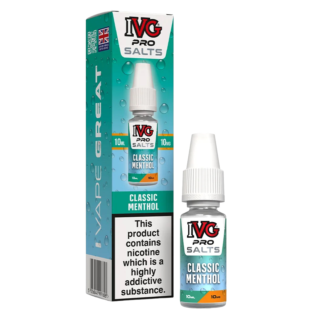 Classic Menthol 10ml Nic Salt by IVG Pro Salts
