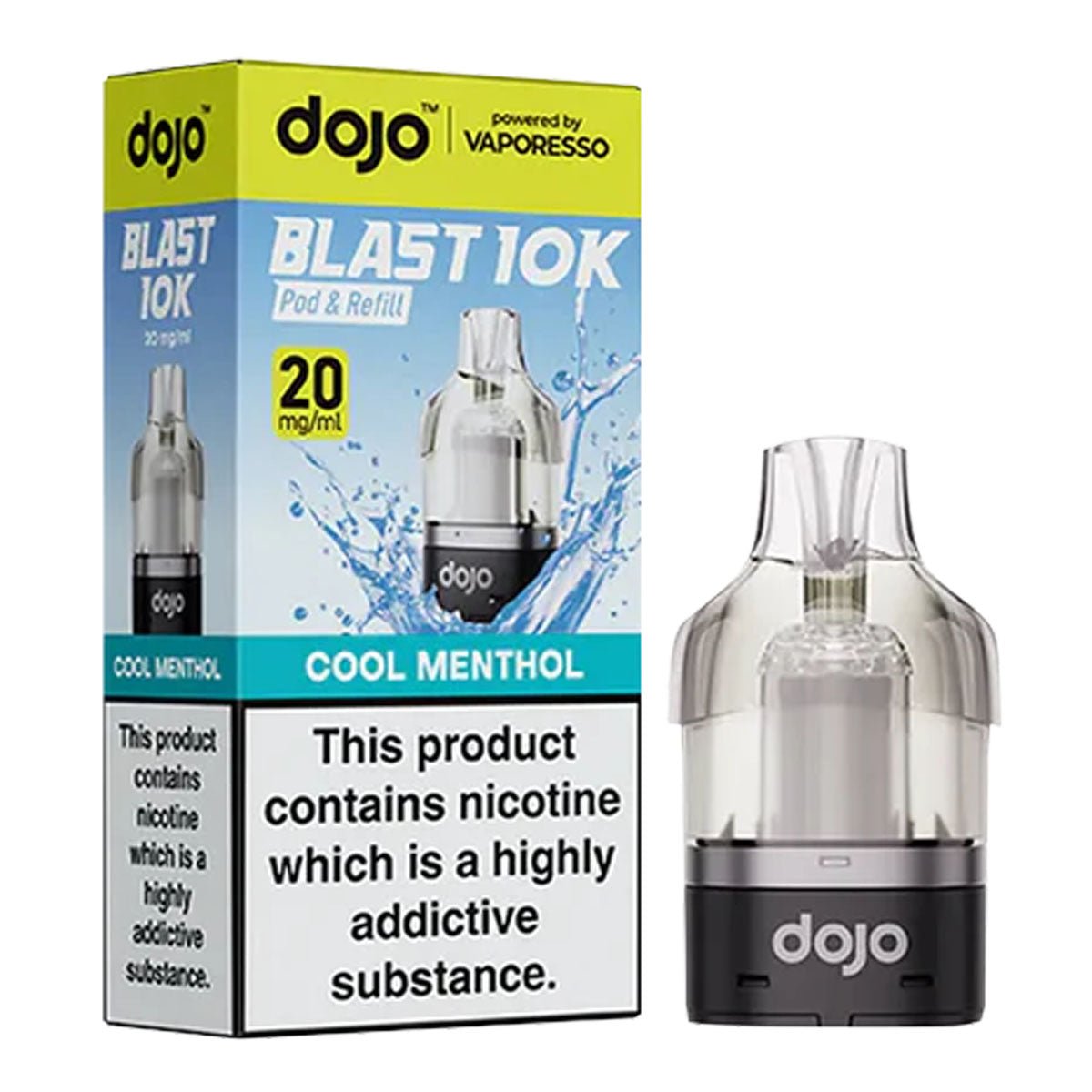 Cool Menthol Dojo Blast 10K Pre - filled Pod by Vaporesso - Prime Vapes UK