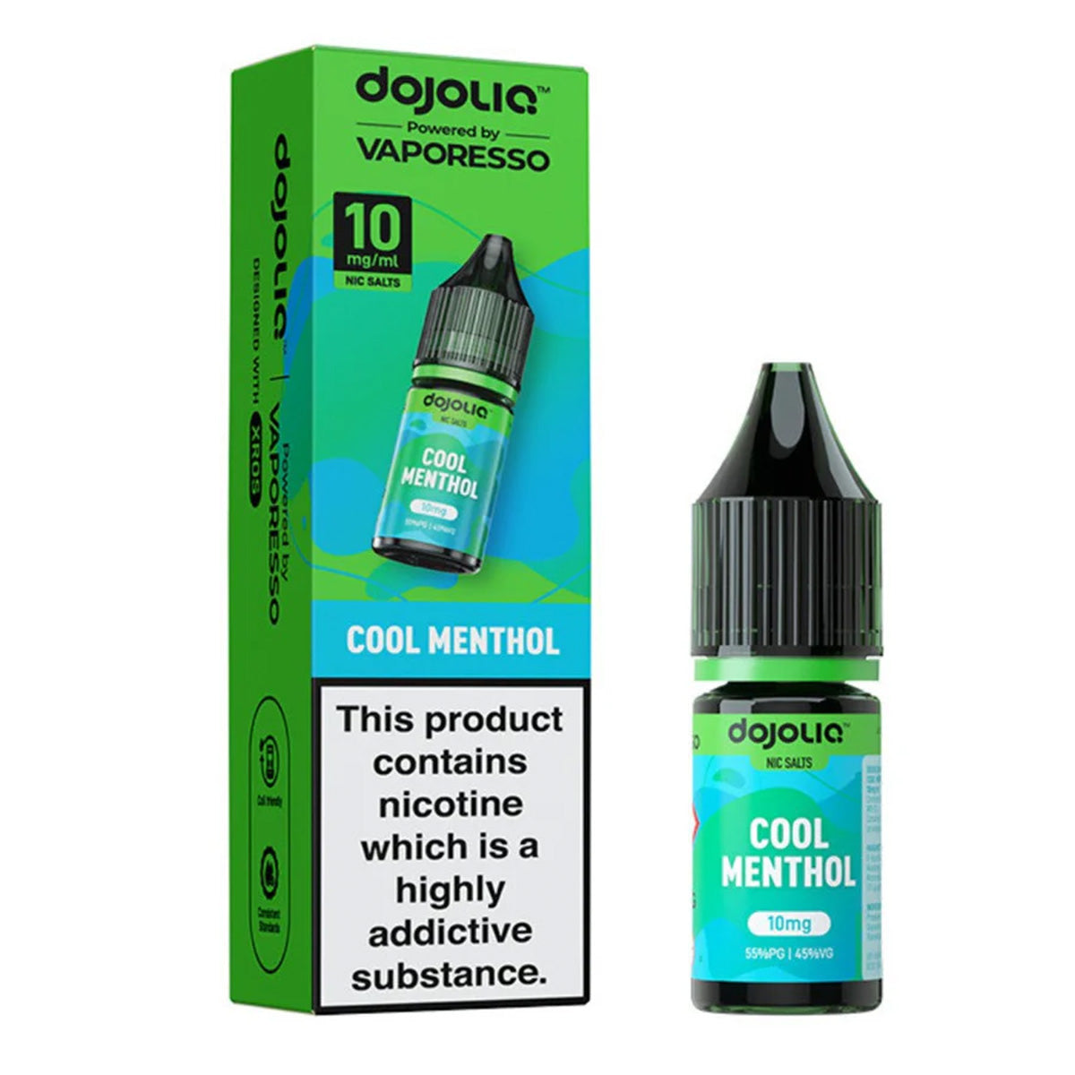 cool menthol dojoliq 10ml nic salt vape juice by vaporesso