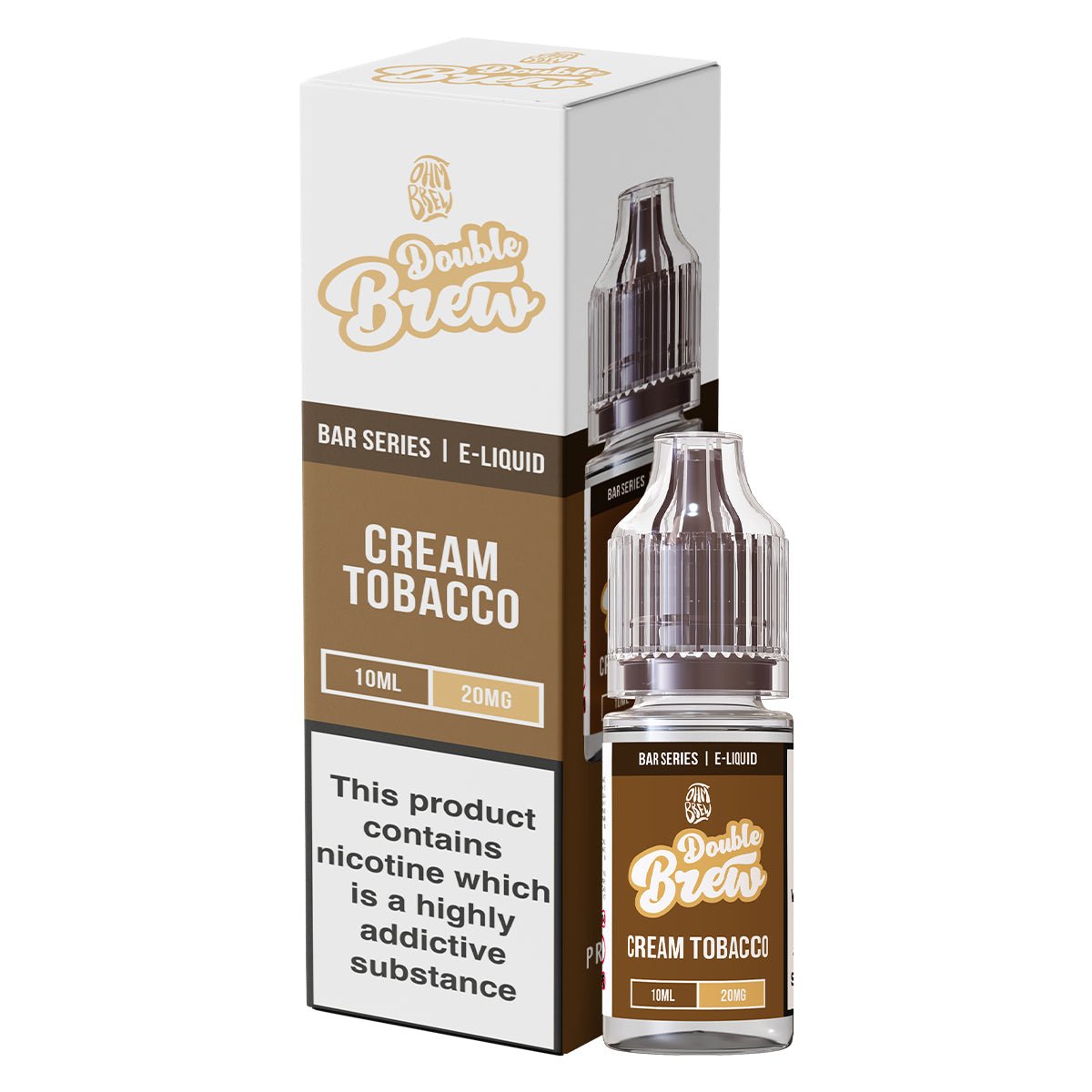 Cream Tobacco Double Brew 10ml Nic Salt By Ohm Brew - Prime Vapes UK