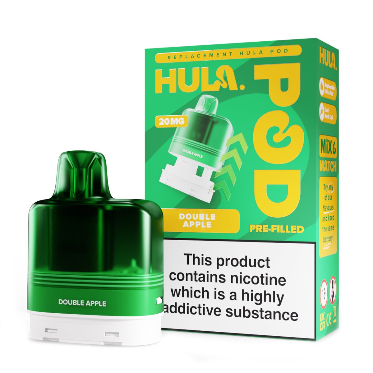 Double Apple Prefilled Pod by Hula - Prime Vapes UK