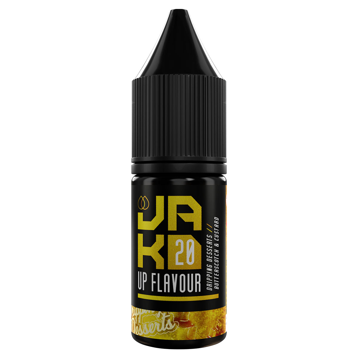 dripping desserts butterscotch custard 10ml nic salt vape juice by jakd
