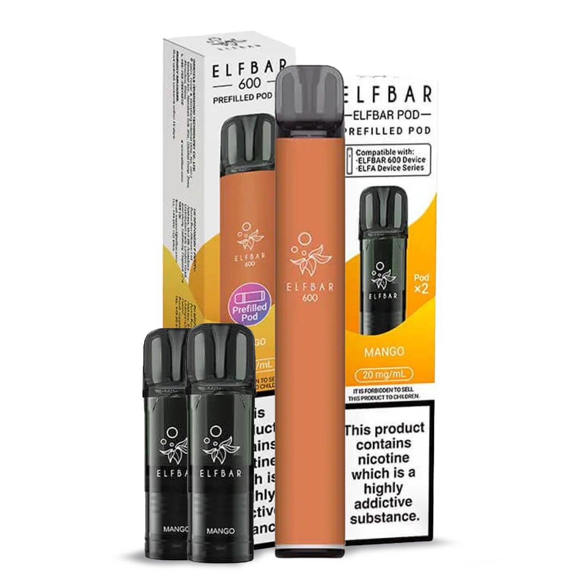 Elf Bar 600 Rechargeable Pod Device Bundle Kit - Prime Vapes UK