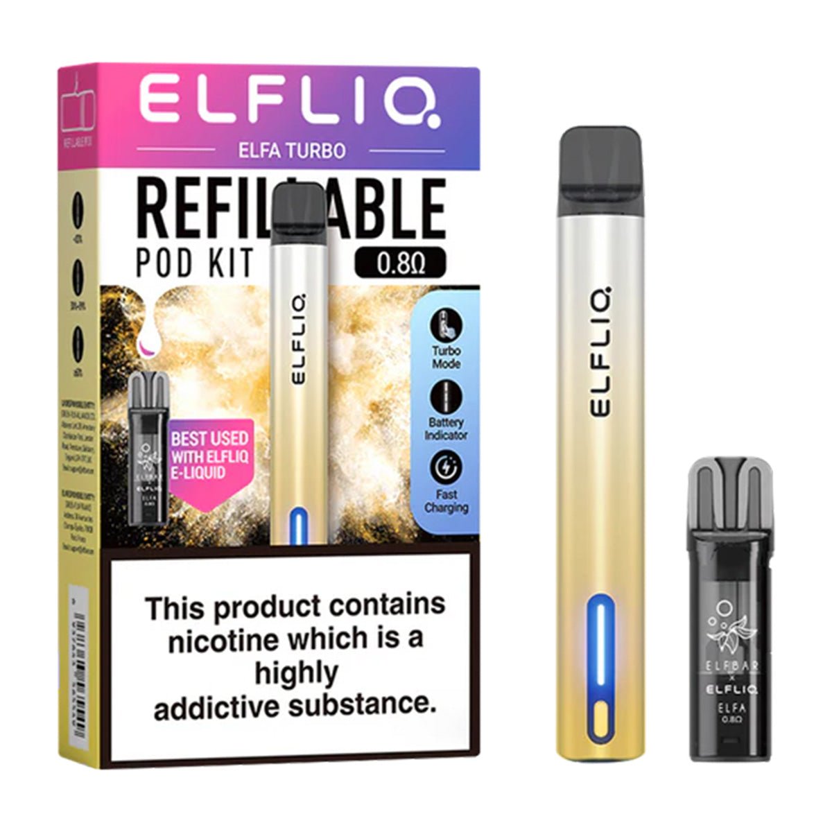 Elfa Turbo Refillable Pod Kit by Elf Bar - Prime Vapes UK