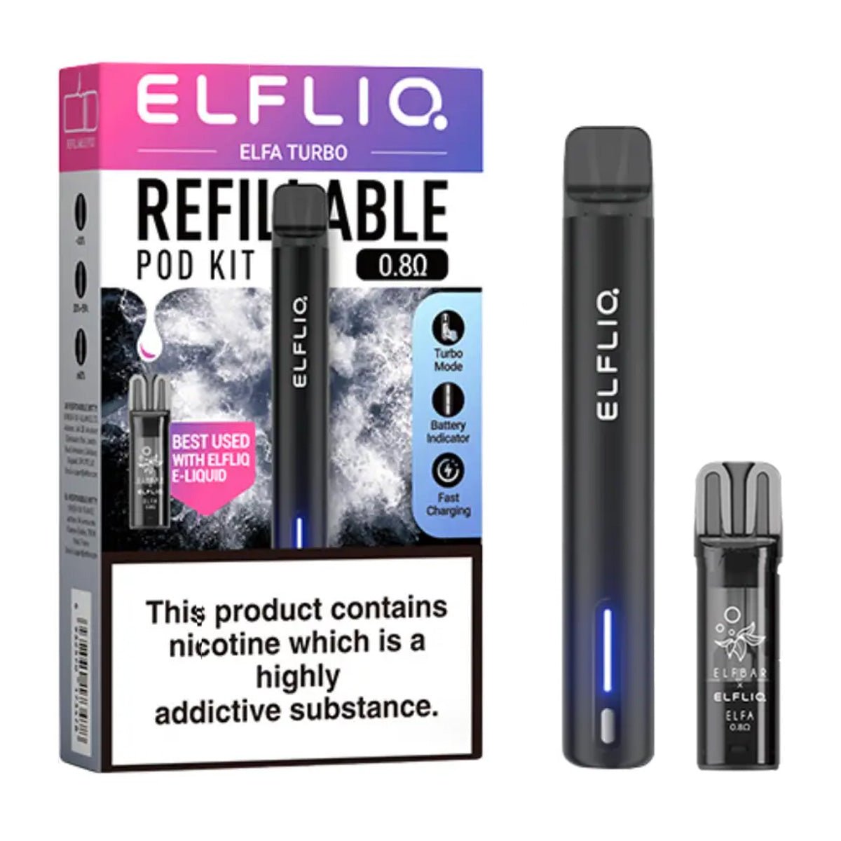 Elfa Turbo Refillable Pod Kit by Elf Bar - Prime Vapes UK