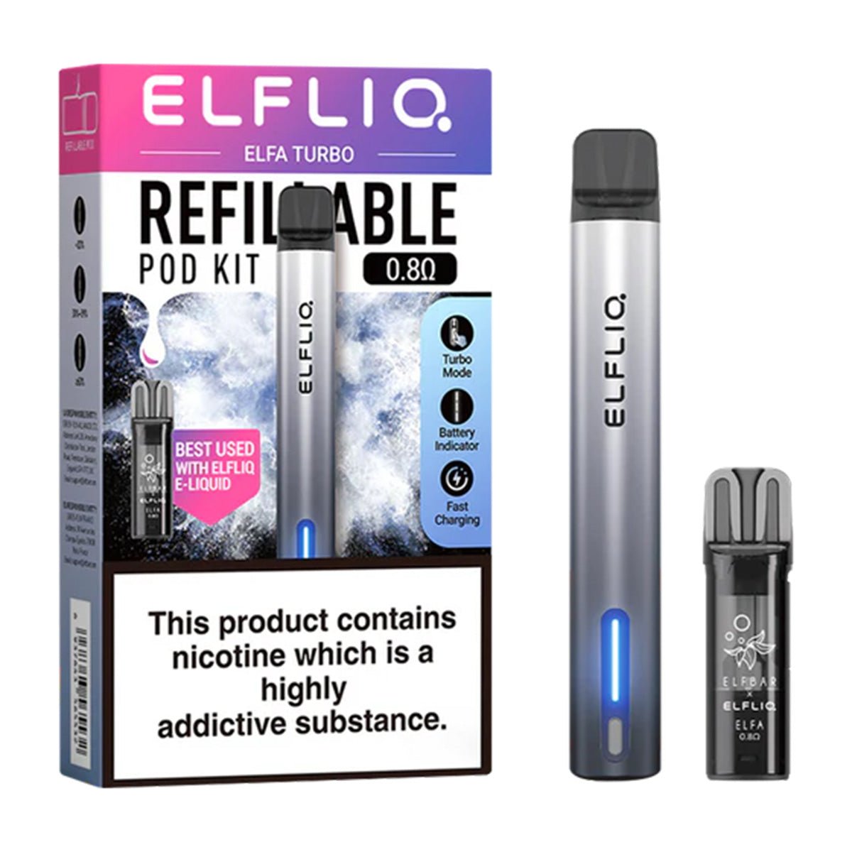 Elfa Turbo Refillable Pod Kit by Elf Bar - Prime Vapes UK