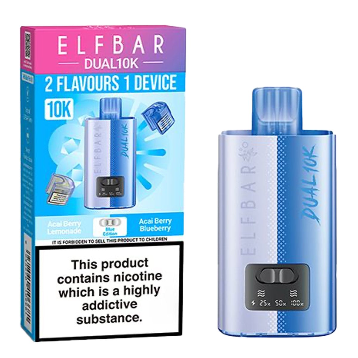 ElfBar 10K Dual Rechargeable Pre - Filled Pod Kit - Prime Vapes UK