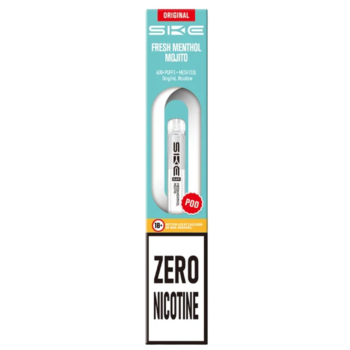 Fresh Menthol Mojito Zero Nicotine Pre - Filled Pod by SKE 600 - Prime Vapes UK