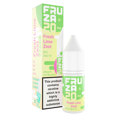 Fresh Lime Zest 10ml Nic Salt By Fruza