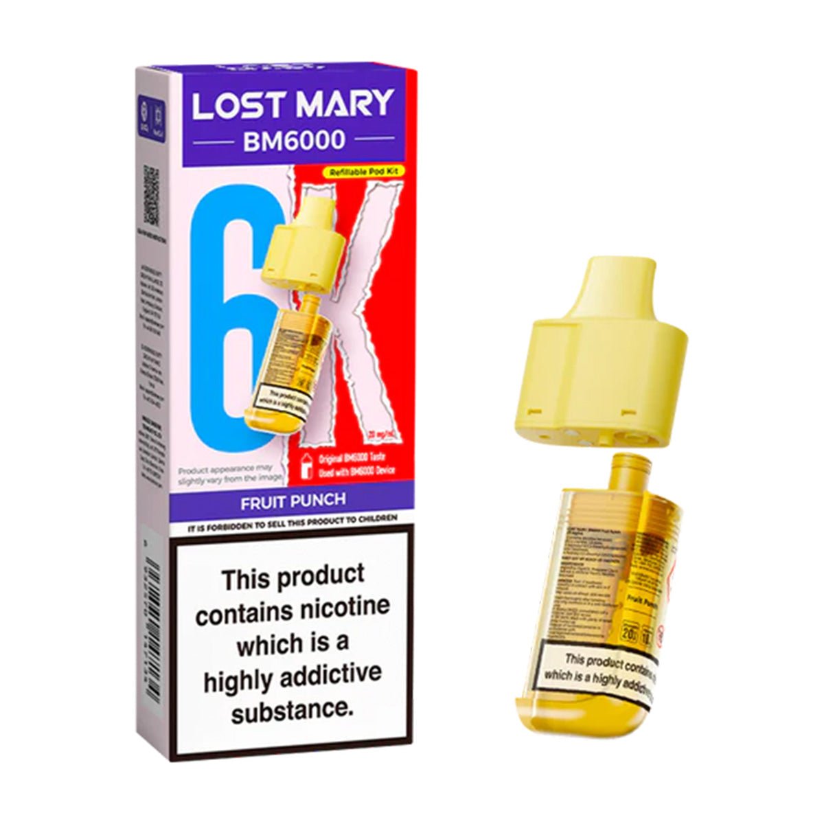Fruit Punch BM6000 Prefilled Pod by Lost Mary - Prime Vapes UK