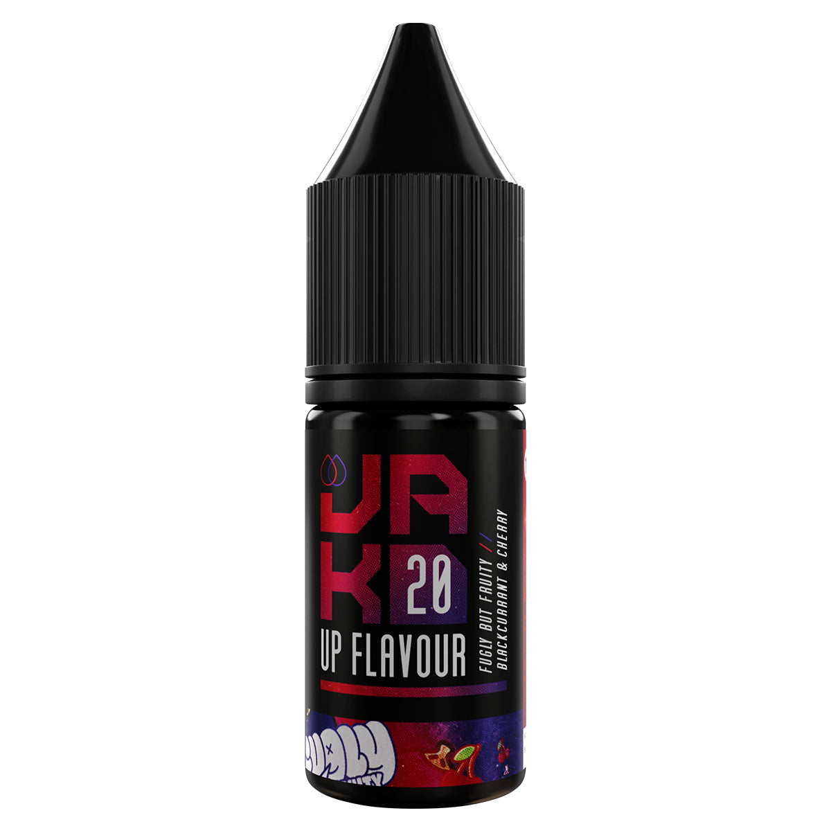 fugly but fruity blackurrant cherry 10ml nic salt vape juice by jakd - prime vapes uk