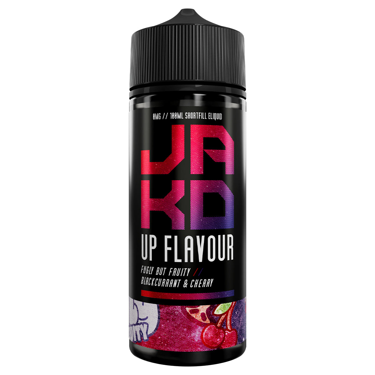 fugly but fruity blackcurrant cherry 100ml Shortfill vape juice by jakd