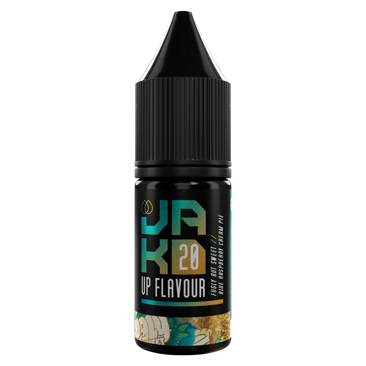 fugly but sweet blue raspberry cream pie 10ml nic salt vape juice by jakd - prime vapes uk