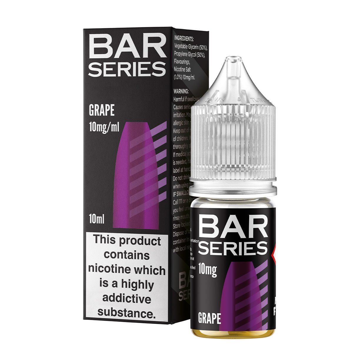 Grape 10ml Nic Salt By Bar Series - Prime Vapes UK