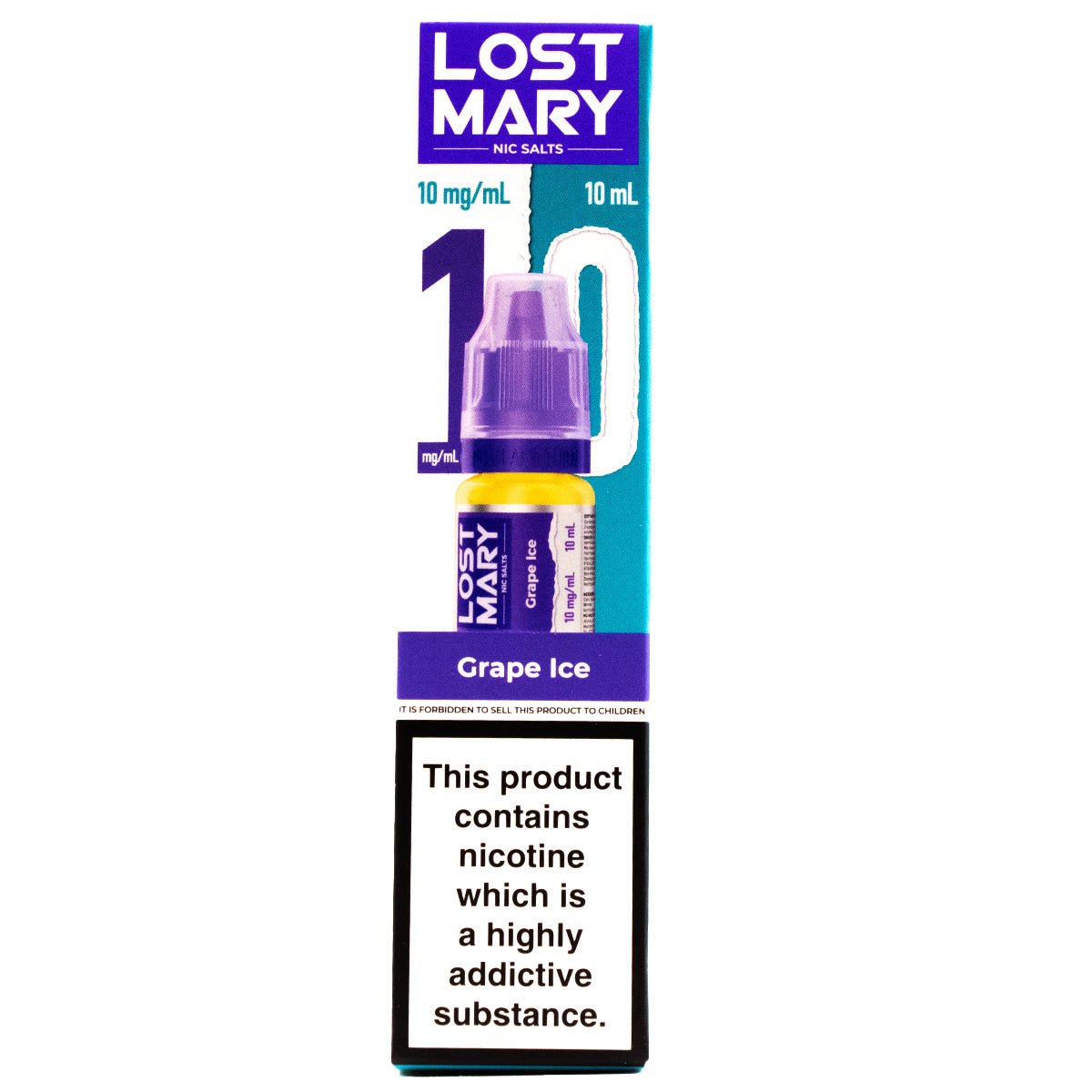 Grape Ice 10ml Nic Salt E - liquid By Lost Mary Nic Salts - Prime Vapes UK