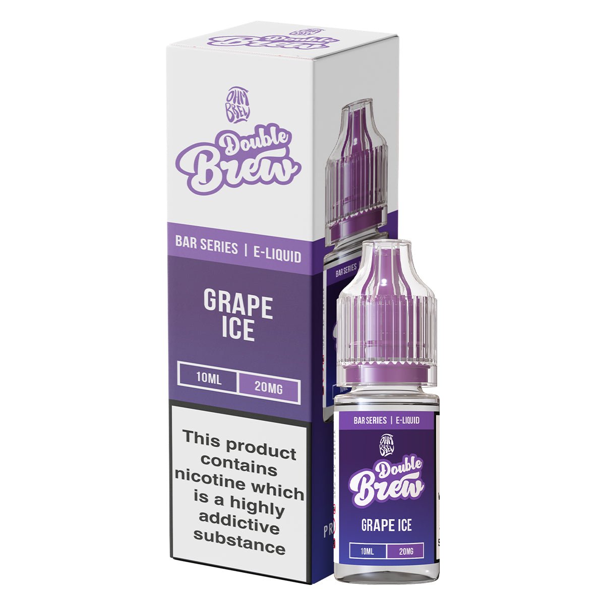 Grape Ice Double Brew 10ml Nic Salt By Ohm Brew - Prime Vapes UK