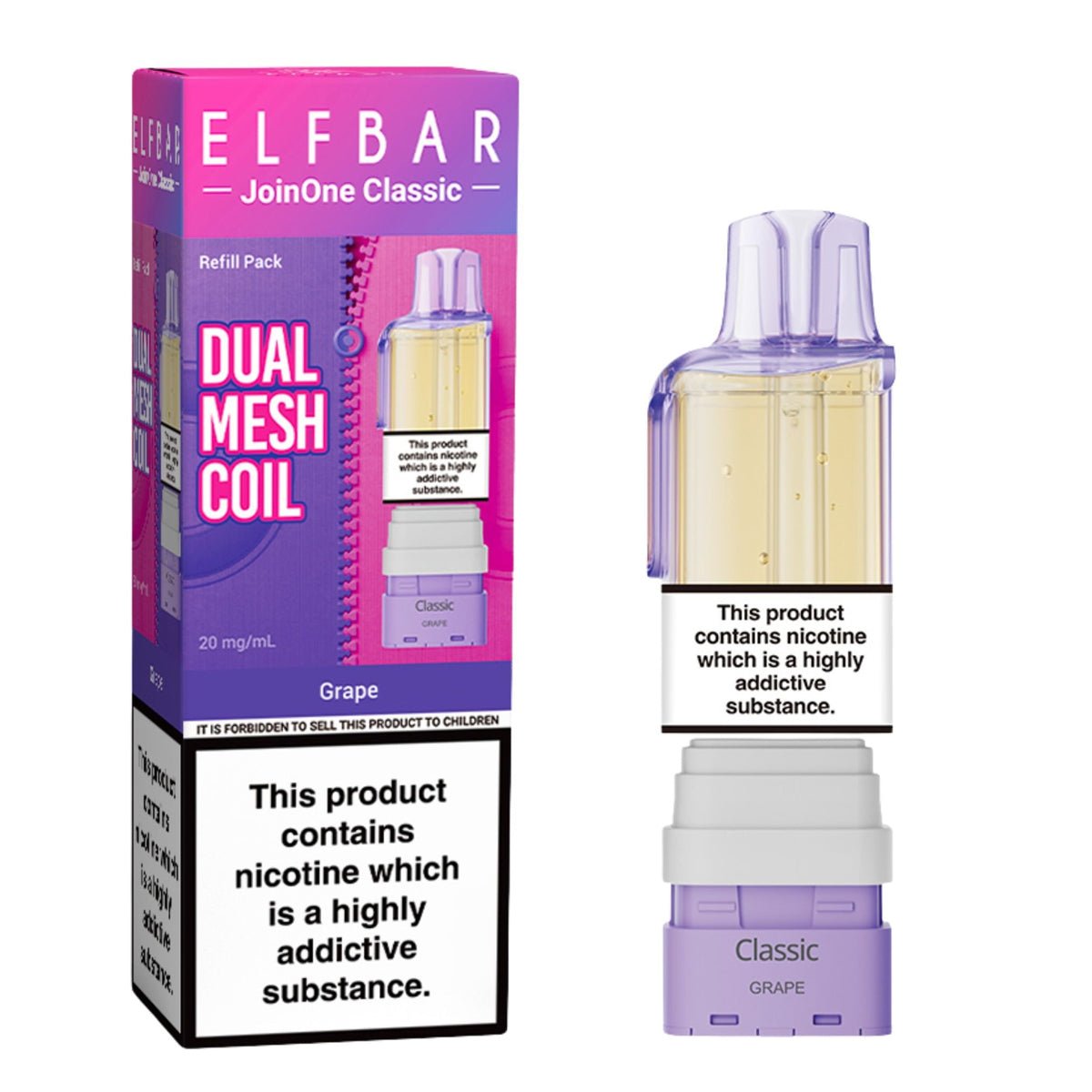 Grape JoinOne15 Pre - filled Pod by Elf Bar - Prime Vapes UK