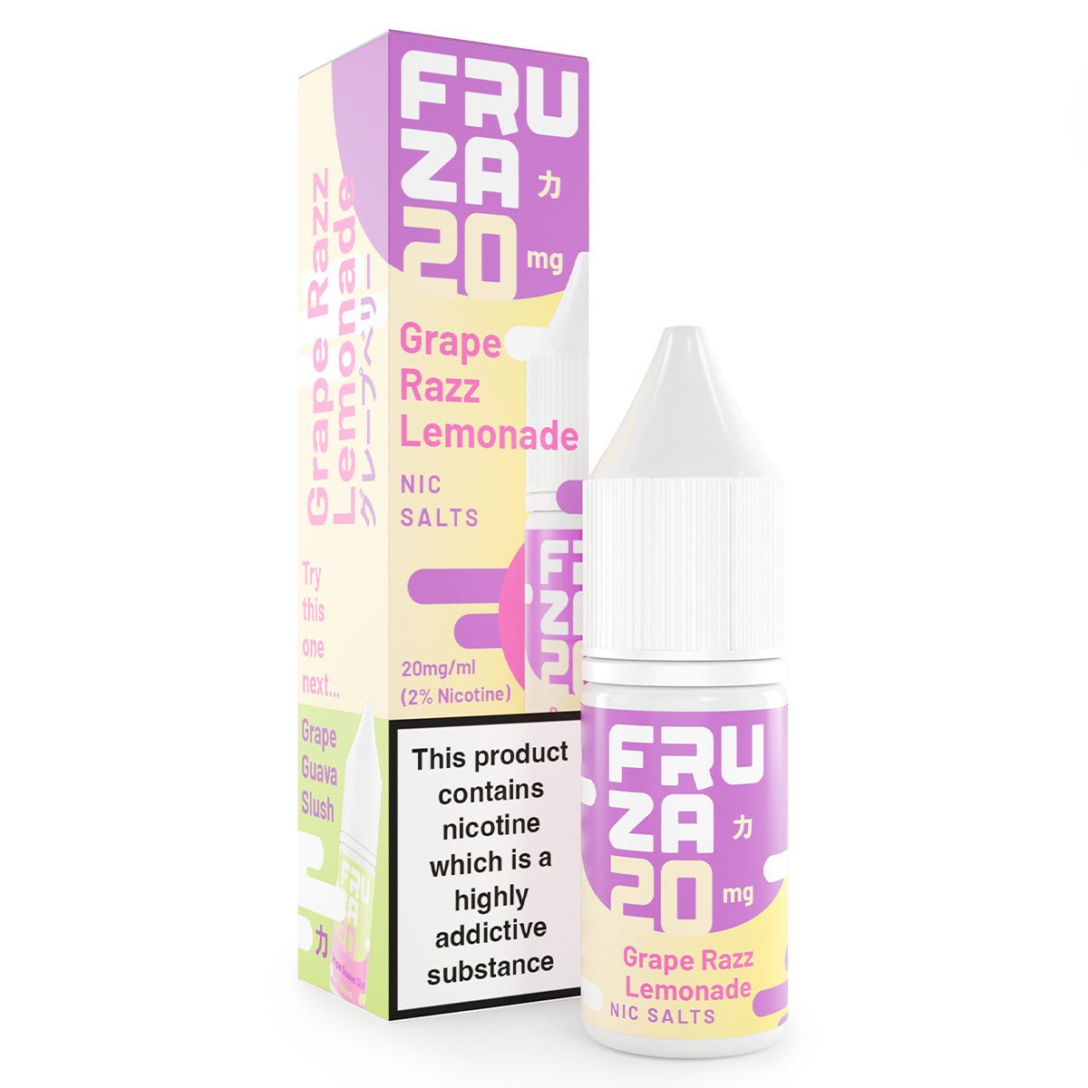 Grape Razz Lemonade 10ml Nic Salt By Fruza - Prime Vapes UK