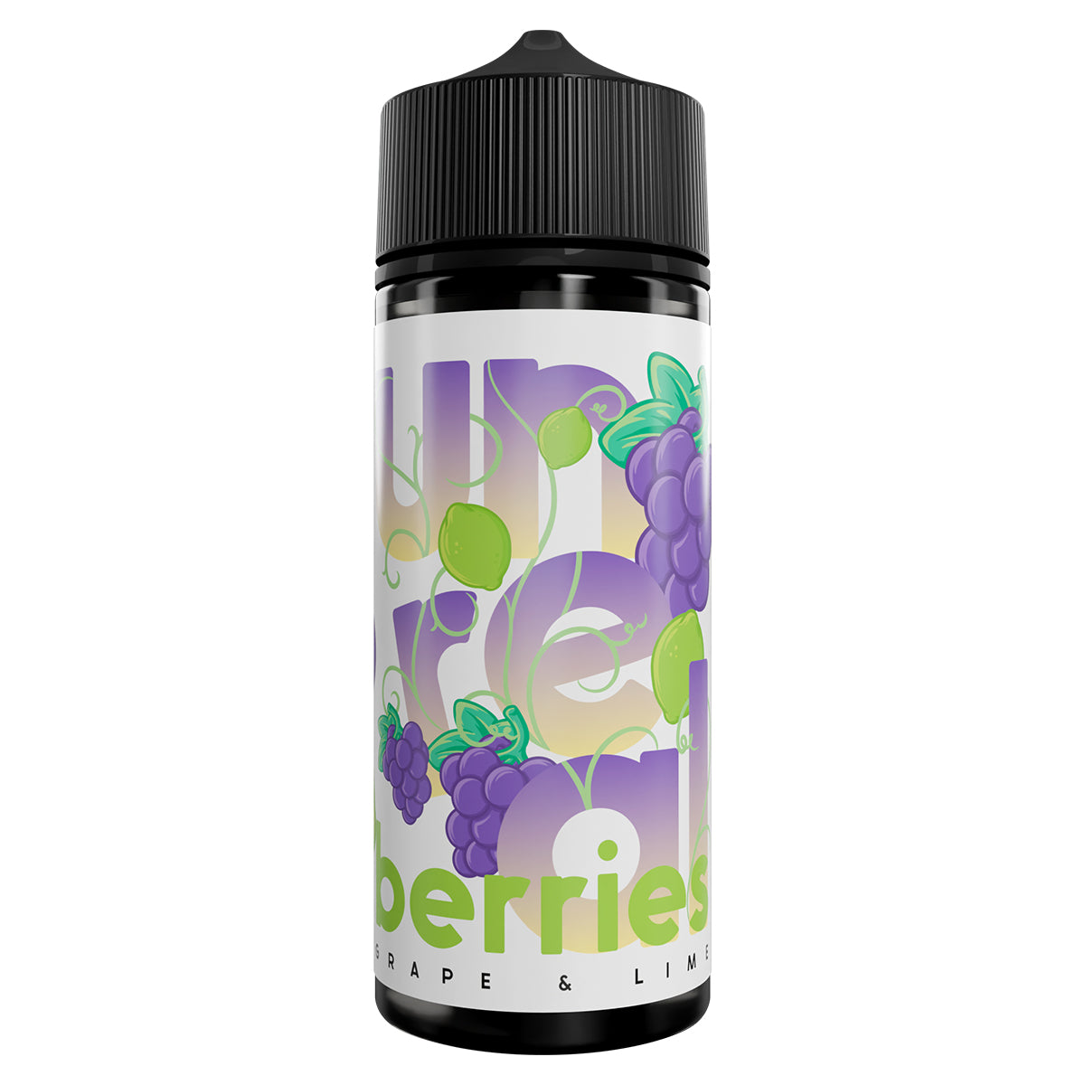 grape lime 100ml vape juice shortfill by unreal berries - prime vapes uk
