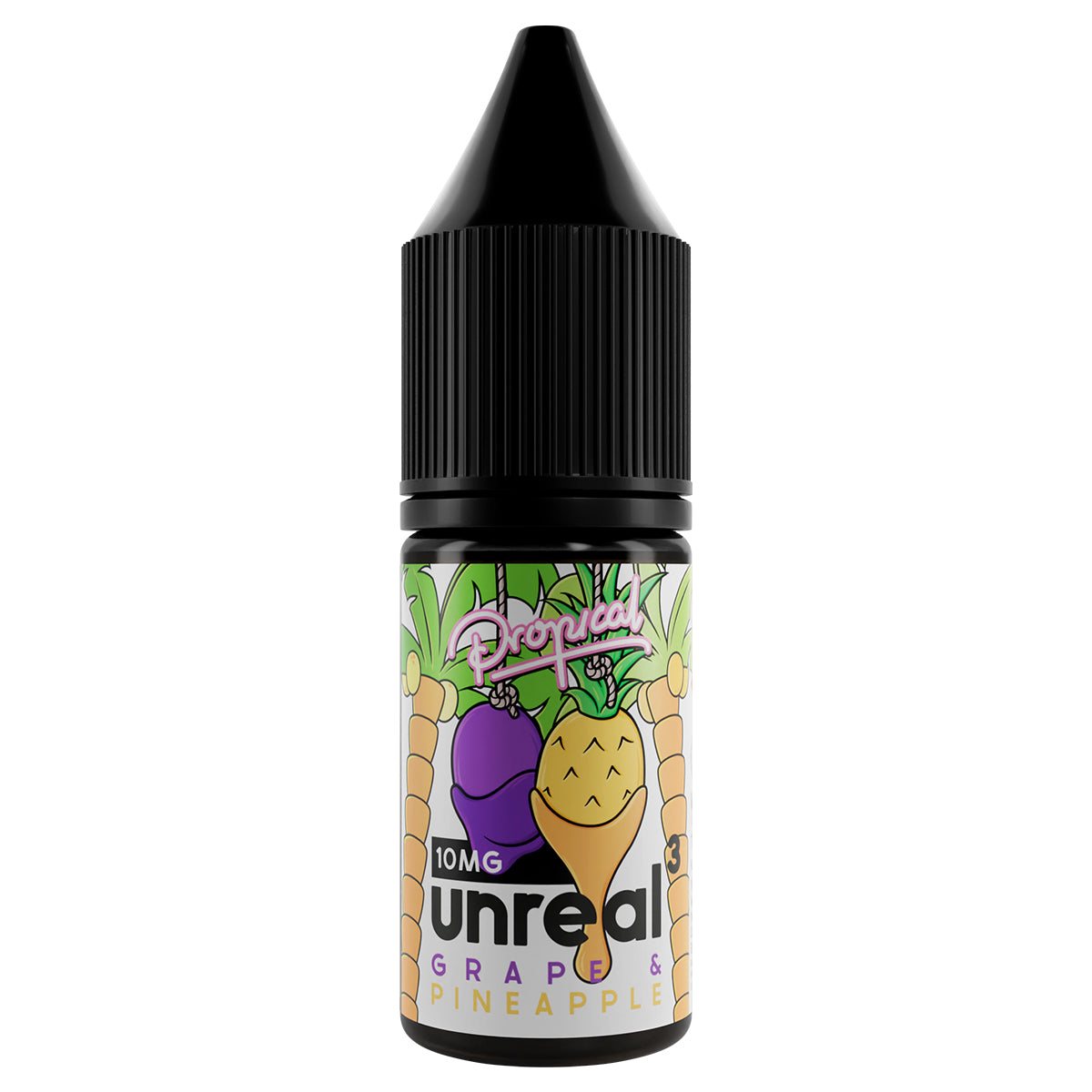 grape pineapple unreal 3 nic salt vape juice 10ml
