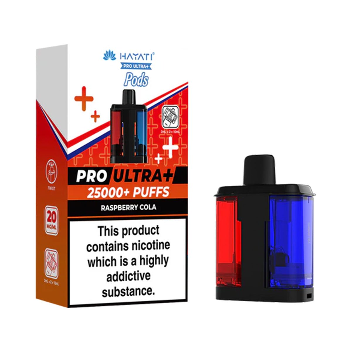 Hayati Pro Ultra Plus 25k Prefilled Pod Refill Pack - Prime Vapes UK