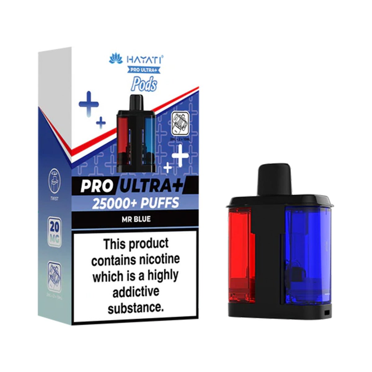 Hayati Pro Ultra Plus 25k Prefilled Pod Refill Pack - Prime Vapes UK
