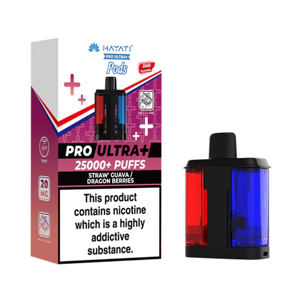 Hayati Pro Ultra Plus 25k Prefilled Pod Refill Pack - Prime Vapes UK