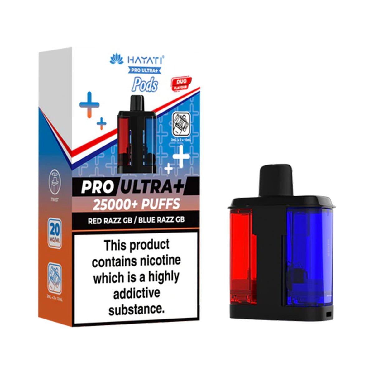 Hayati Pro Ultra Plus 25k Prefilled Pod Refill Pack - Prime Vapes UK