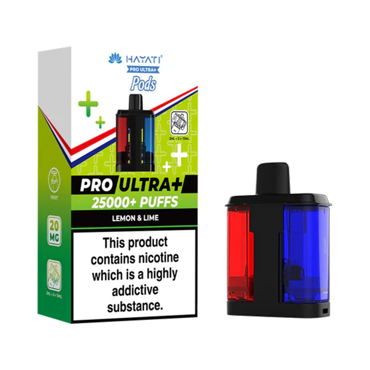 Hayati Pro Ultra Plus 25k Prefilled Pod Refill Pack - Prime Vapes UK